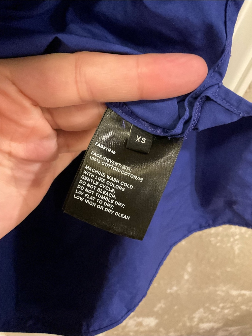 Lafayette 148 Cobalt Blue Button Down XS - Picture 6 of 6
